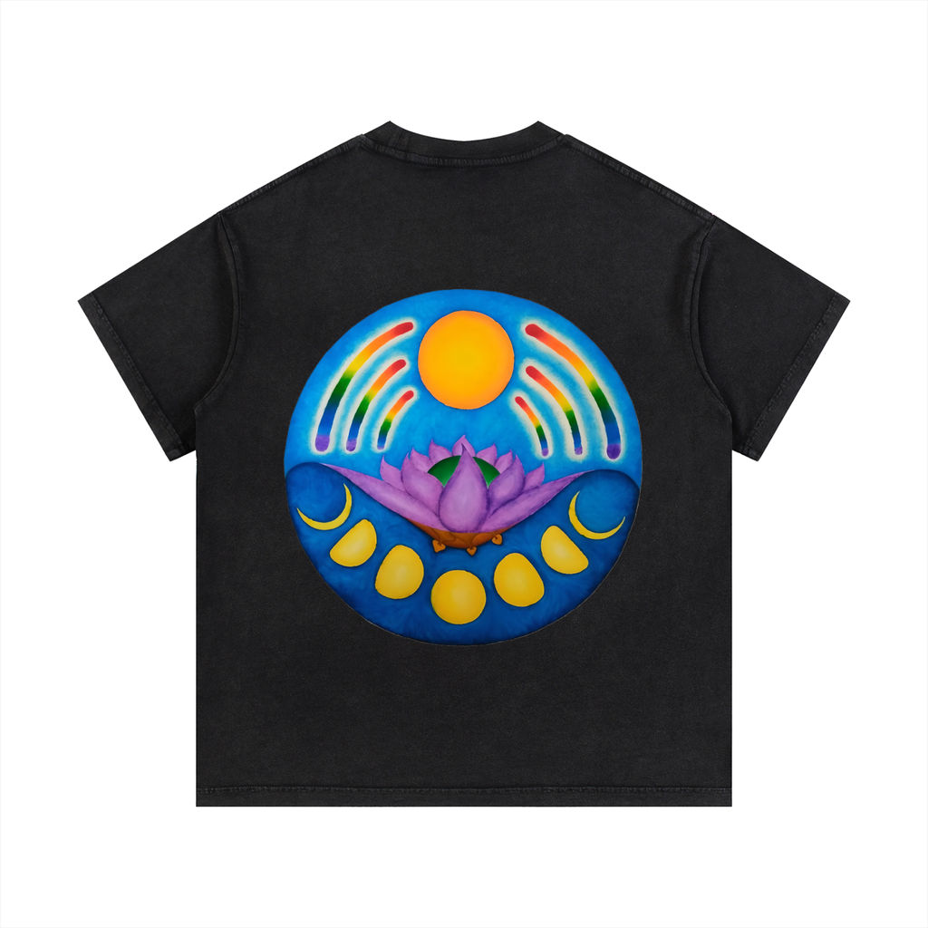 Rainbow Tigle - Vintage Wash Cotton T-Shirt