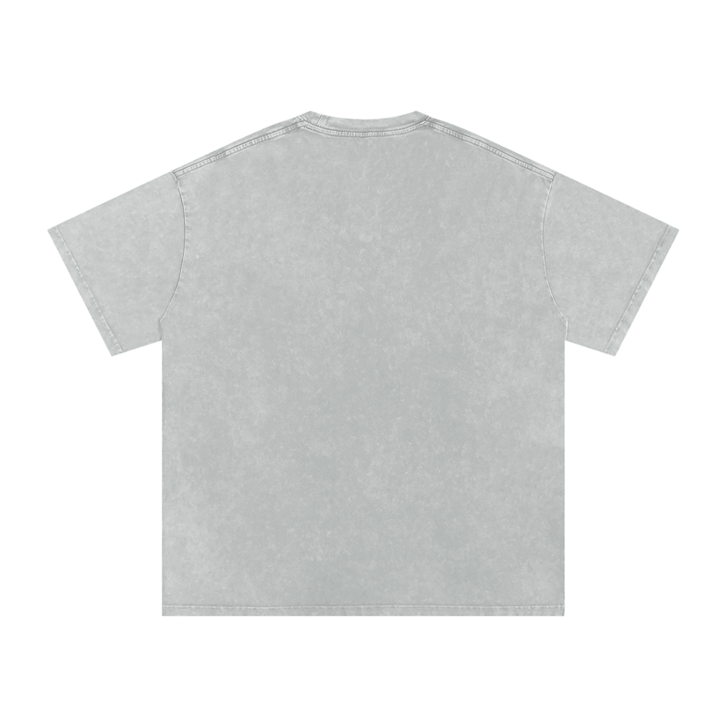 Rainbow Tigle - Snow Washed Oversized Cotton T-Shirt